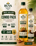 RUVA Best Seller Combo – 1L Groundnut Oil + 500ml Coconut Oil